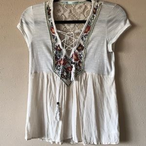 Lace Detailed Tee